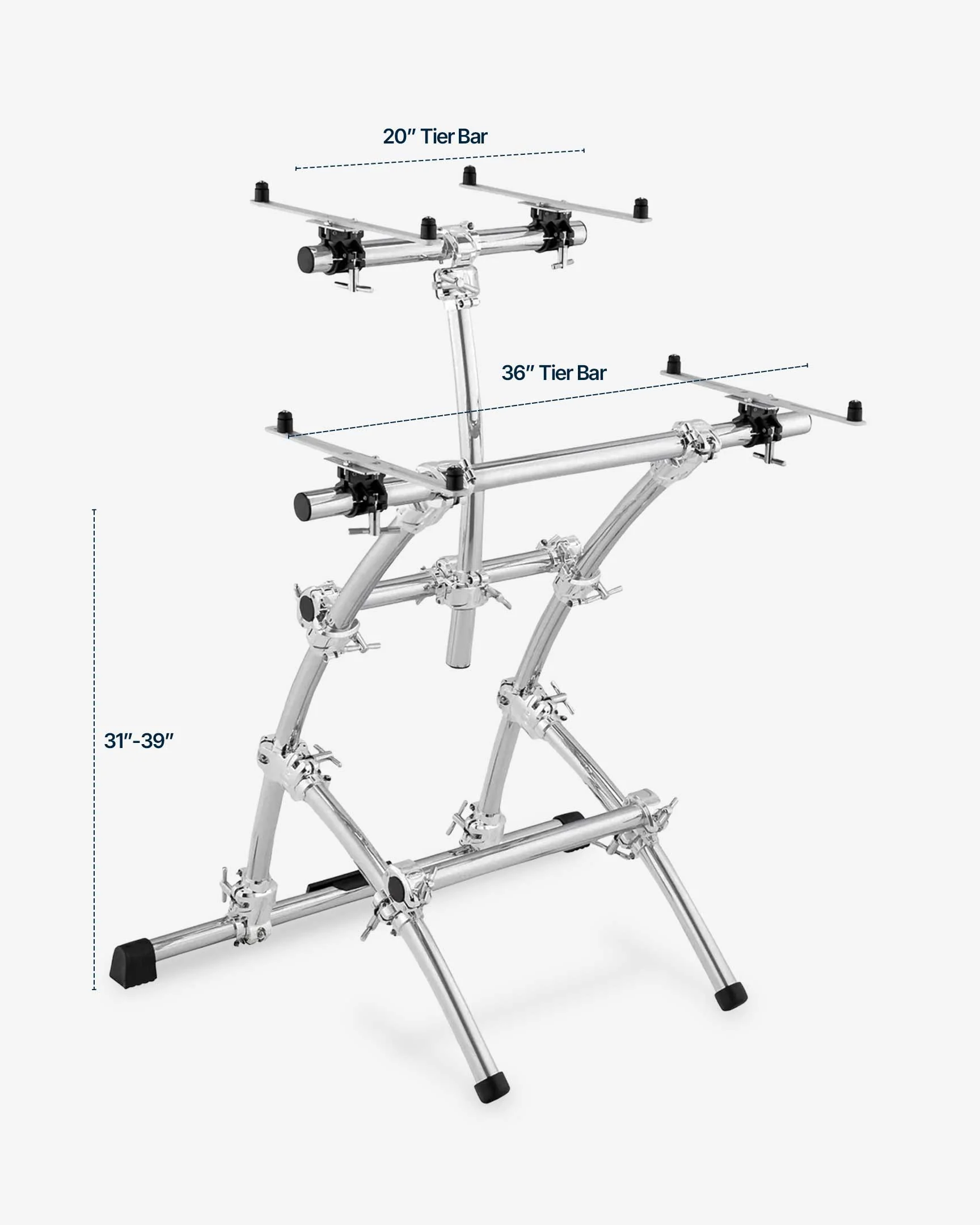Gibraltar Double Keytree 2 Tier Keyboard Stand - Image 4